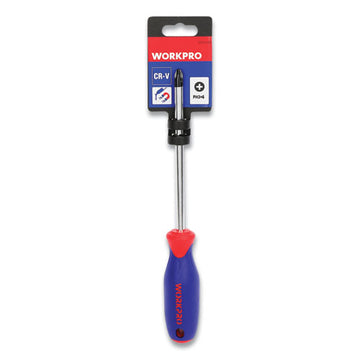 Workpro® Straight-handle Cushion-grip Screwdriver, #3 Phillips Tip, 6" Shaft freeshipping - TVN Wholesale